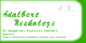 adalbert miskolczi business card